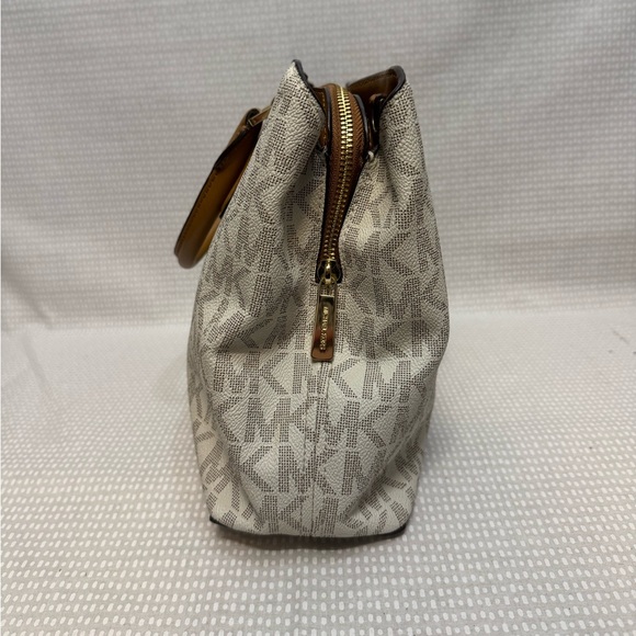 Michael Kors Leather Logo Satchel - Picture 3 of 10